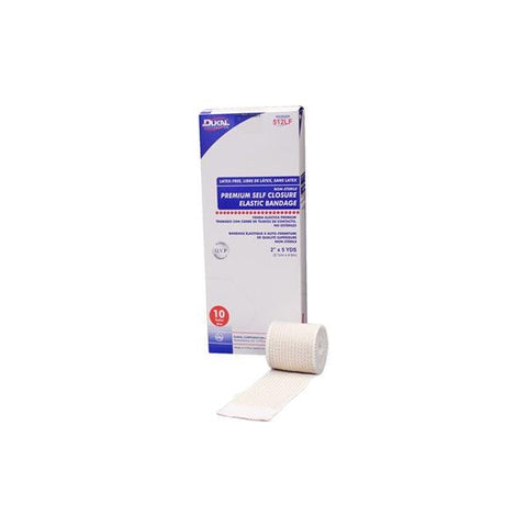 Dukal Corporation Bandage 2"x5yd Elastic Beige Not Made With Natural Rubber Latex 10/Bx, 5 BX/CA - 512LF