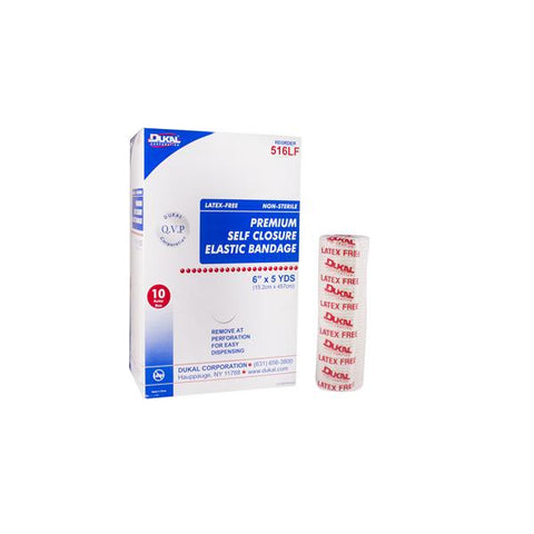 Dukal Corporation Bandage 6"x5yd Elastic Beige Not Made With Natural Rubber Latex 10/Bx, 5 BX/CA - 516LF
