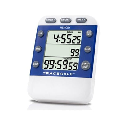 Control 3 LLC Traceable Three Line Timer 99 Hours, 59 Minutes, 59 Seconds Audible Alarm Each - 9446123