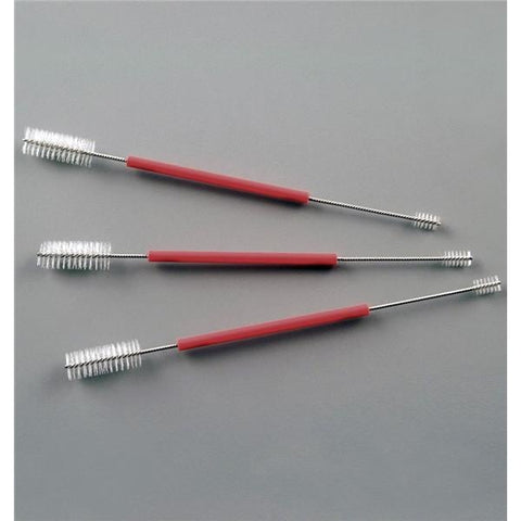 Sklar Instruments Brush Valve Cleaning Stainless Steel 5-3/4" Nylon Bristle Double Ended Disp 3/Pk - 10-1398