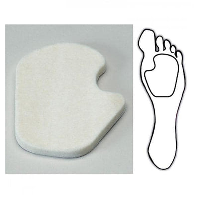Aetna Felt Corporation Pad Sesamoid Foam 1/4" Thick Adhesive 25/Pk - 29418