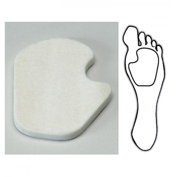 Aetna Felt Corporation Pad Sesamoid Foam 1/4" Thick Adhesive 25/Pk - 29417