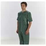 Graham Medical Shirt Scrub Patient Medium Dark Green Unisex 30/Ca - 62211