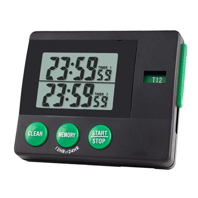 Control 3 LLC Traceable Two-Memory Timer 23 Hours, 59 Minutes, 59 Seconds Audible Alarm Each - 9446122