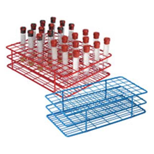 Heathrow Scientific, LLC Test Tube Rack 6x12 Array 72 Place Blue Each - 120089