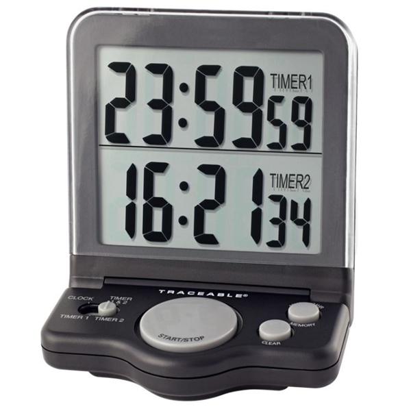 Control 3 LLC Traceable Jumbo Digital Timer 23 Hours, 59 Minutes, 59 Seconds Audible Alarm Each - 61018-26