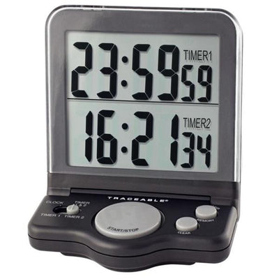 Control 3 LLC Traceable Jumbo Digital Timer 23 Hours, 59 Minutes, 59 Seconds Audible Alarm Each - 61018-26