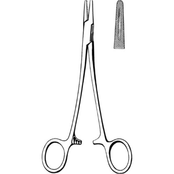Sklar Instruments Holder Needle Mayo-Hegar Econo 8" Straight Blunt Stainless Steel Disp 12/Bx - 21-869