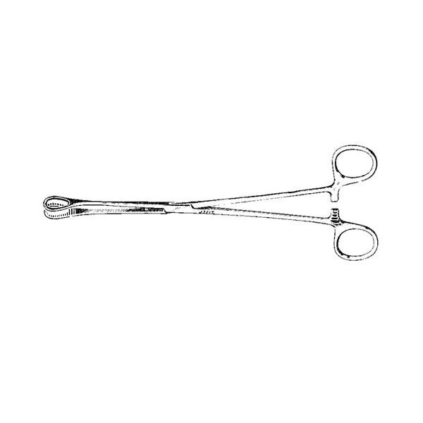 Integra Miltex Inc Forcep Sponge Foerster 9-3/4" Serrated Straight German Stainless Steel Each - 116107