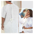Fashion Seal Gown Patient Cotton / Polyester Unisex Snow Flake Center Back Overlap NS Each - 1736