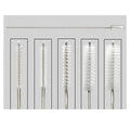 Sharn Brush Cleaning Stainless Steel 16" 12mm Nylon Bristle Single Ended White 3/Pk - 45-113