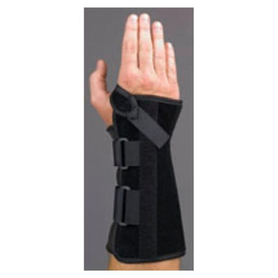 Medical Specialties Brace V-Strap Wrist Black Size X-Large Left Each - 223266
