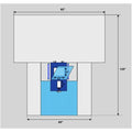 Welmed Inc Drape Sheet Fenestrated 135x82" Clear Blue Sterile 20/Ca - 1222-2181