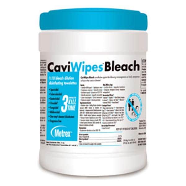 Metrex/TotalCare Cleaner & Disinfectant Surface Towelette CaviWipes Bl Each Canister 90/Cn, 12 CN/CA - 13-9100