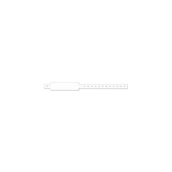 Precision Dynamics Corp. Wristband Conf-ID-ent 1.5 in White 500/Ca - WBCA23T-1