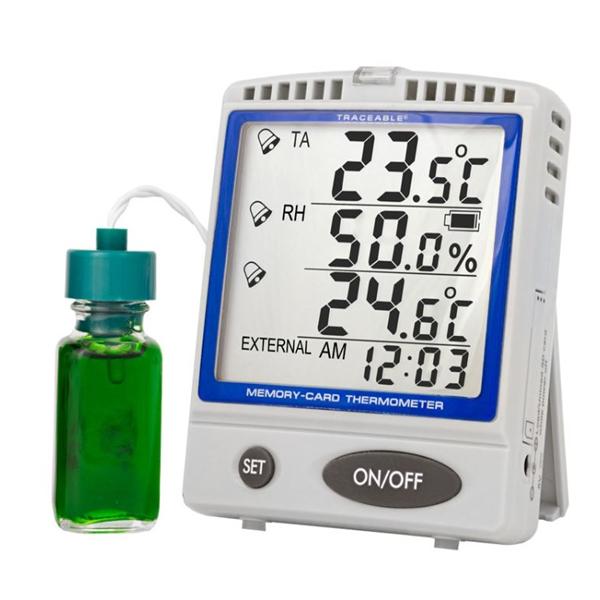 Control 3 LLC Traceable Memory-Card Refrigerator Thermometer ABS -30 to 70C/0 to 99% Each - 3780384
