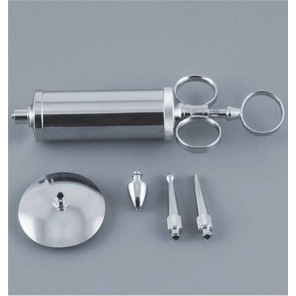 Sklar Instruments Syringe Eachr Pomeroy Tapered/Bulbous Chrome Plated Stainless Steel Each - 67-3402