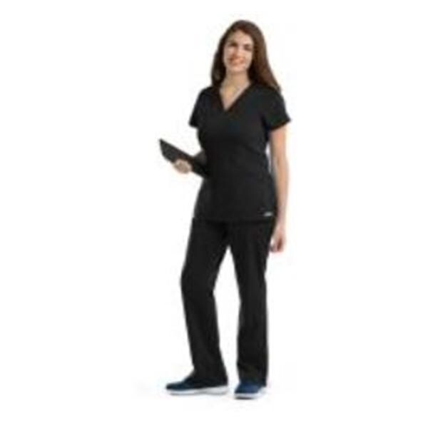 Grey's Anatomy (TM) Scrub Top Greys Anatomy™ 41452 Womens X-Small Black Each - 41452-01-XS