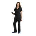 Grey's Anatomy (TM) Scrub Top Greys Anatomy™ 41452 Womens X-Large Black Each - 41452-01-XL
