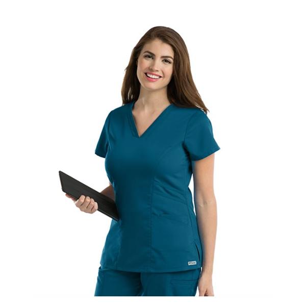Grey's Anatomy (TM) Scrub Top Greys Anatomy™ 41452 Womens X-Large Bahama Each - 41452-32-XL