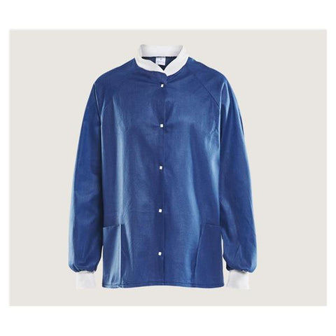 Molnlycke Healthcare Jacket Warm-Up Unisex Blue Medium 2 Pockets 48/Ca - 28010