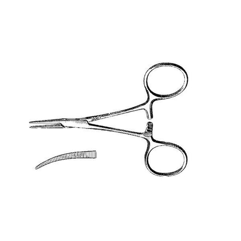 Integra Miltex Inc Forcep Mosquito Hartman 3-7/8" Curved Stainless Steel Each - 105-115