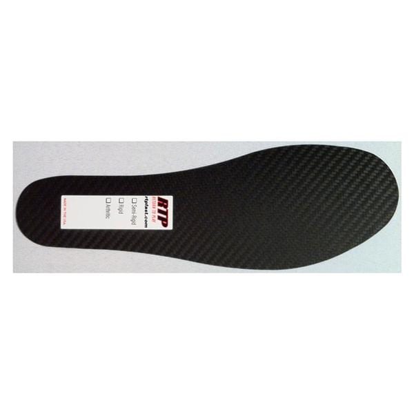 Return To Play Orthotic Insert Thin Foot Carbon Fiber Black Size 14 Universal Each - S-CFI-31