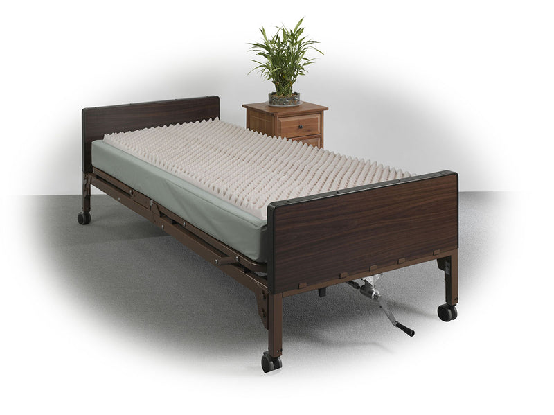 Convoluted Eggcrate Foam Mattress Pad, 33" x 74" x 4" - FE-13-0740
