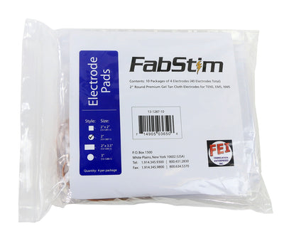 FabStim Electrode, 2" Round, 40/bag (10 sheets of 4) - FE-13-1287-10
