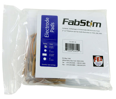 FabStim Electrode, 2" Square, 40/bag (10 sheets of 4) - FE-13-1291-10