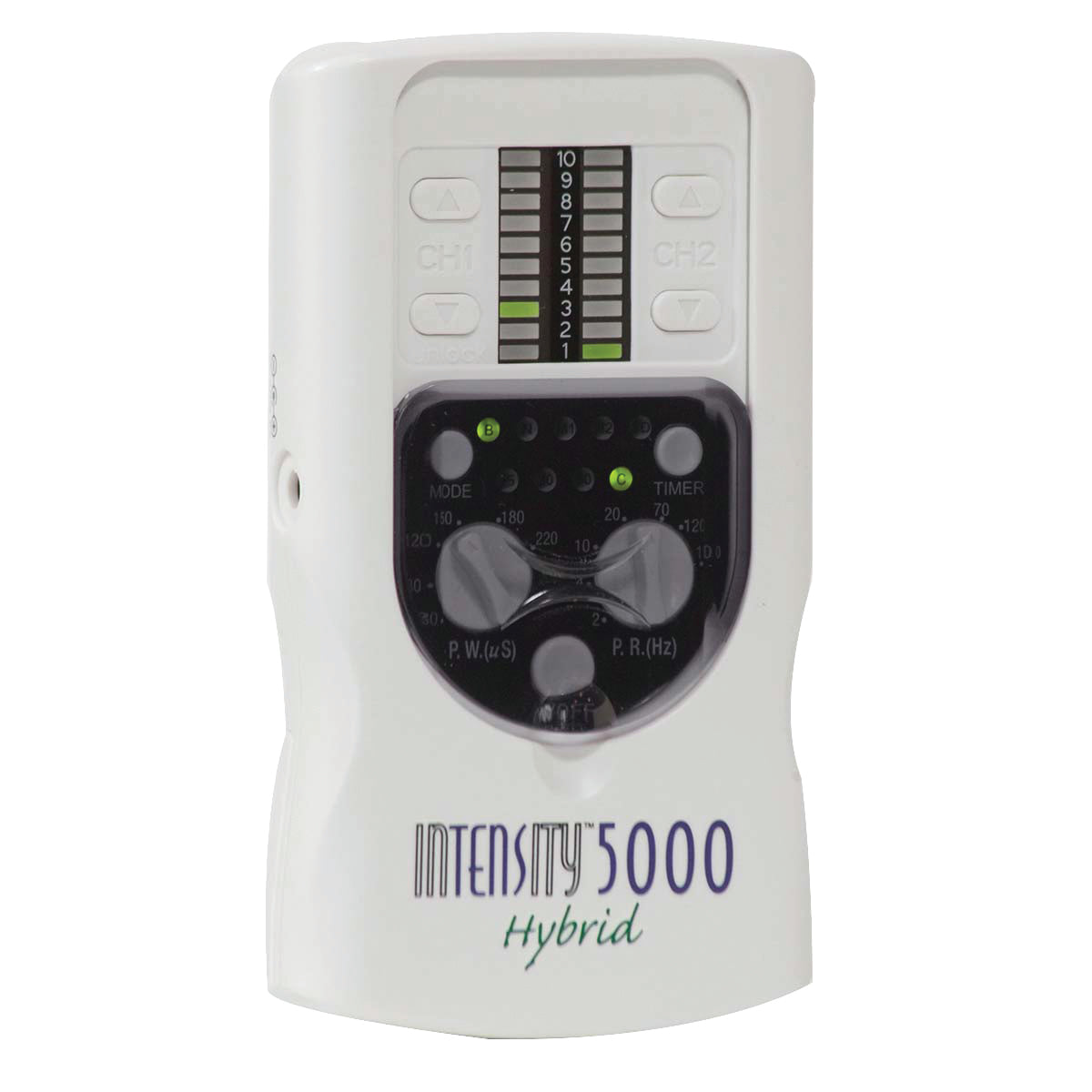 InTENSity Hybrid TENS analog and LED digital, 5 mode, timer 
