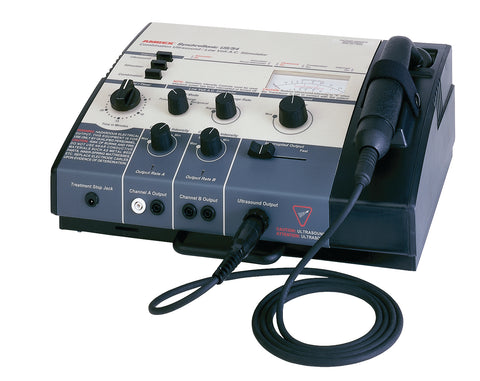 Amrex Ultrasound/Stim Combo - US/54 (Low Volt), 1.0 and 3.3 MHz with 5 cm and 10 cm head and QuickConnect Transducer