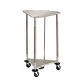 Clinton, Triangular Tilt-Lid Hamper, Stainless Steel, 18"
