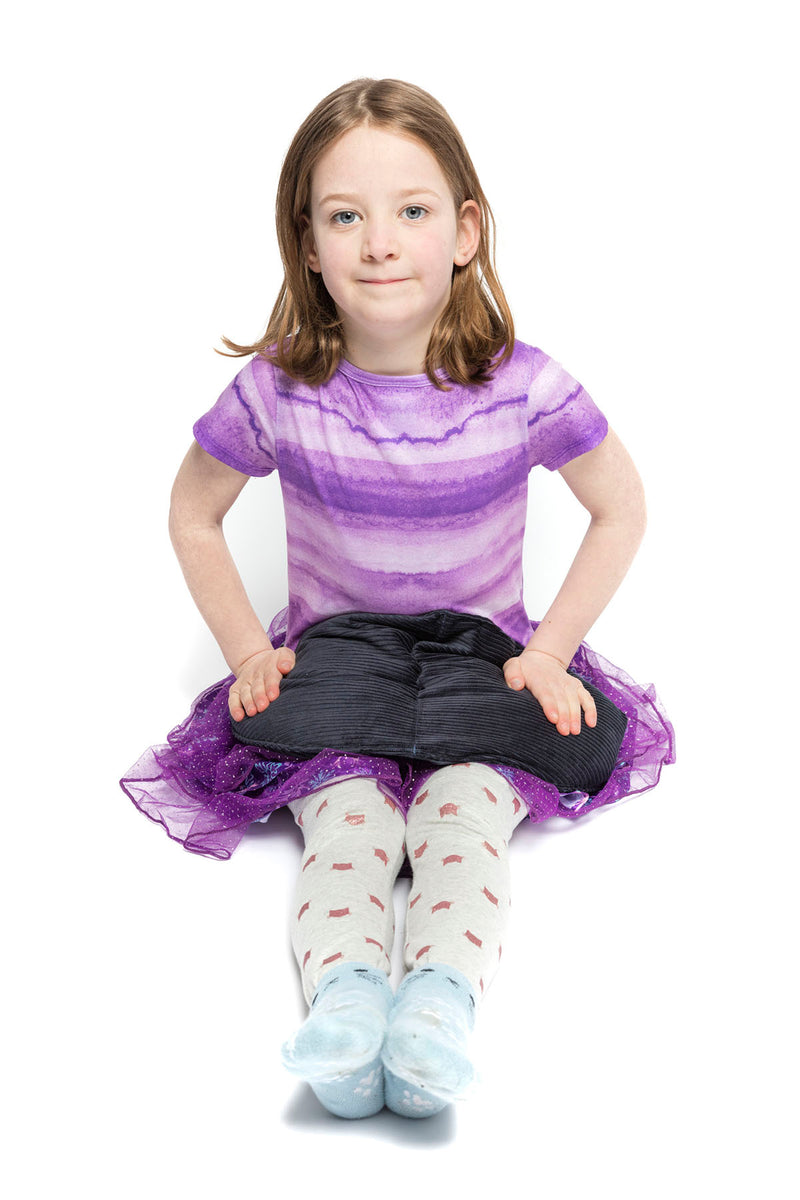 Sommerfly, Sit Tight Weighted Lap Pad Cover, Navy Blue Corduroy, Medium