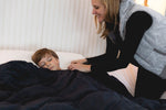 Sommerfly, Sleep Tight Light Weighted Blanket, Navy Blue Corduroy, Small - FE-13-4110
