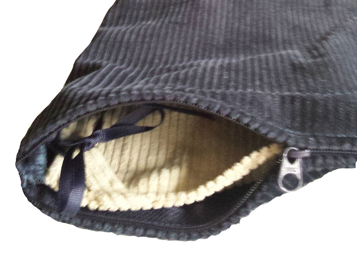 Sommerfly, Sleep Tight Weighted Blanket Cover, Navy Blue Corduroy, Small