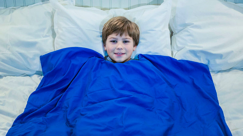 Sommerfly, Wipe-Clean Weighted Blanket, Royal Blue, Small - FE-13-4126