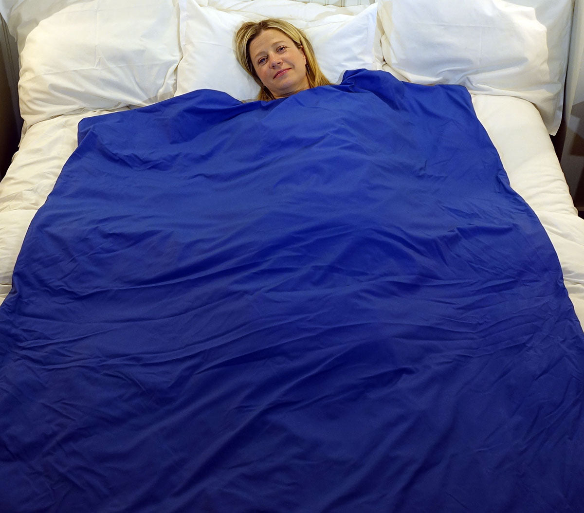 Sommerfly, Wipe-Clean Weighted Blanket, Royal Blue, Large - FE-13-4128