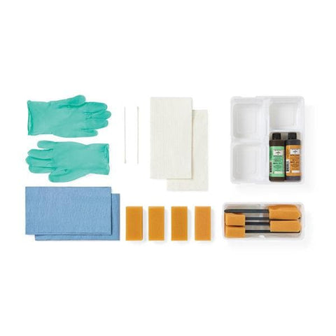 Medline Industries Inc Tray Vaginal Prep With Vinyl Gloves/2 Sponge Sticks LF 20/Ca - DYND70670