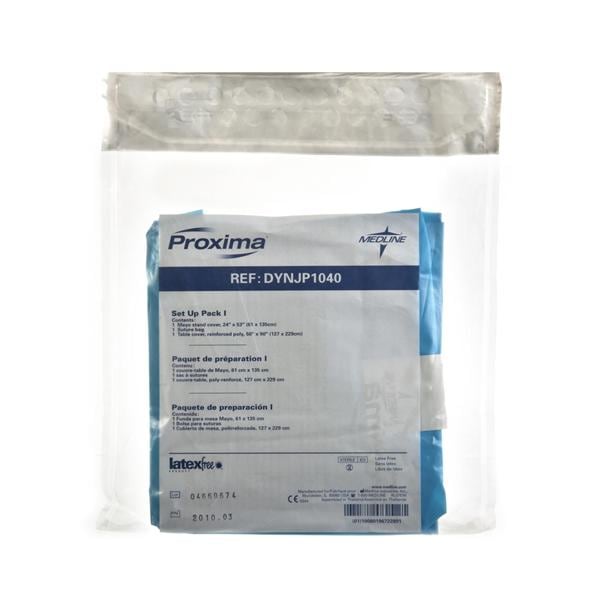 Medline Industries Inc Pack Set-Up Eclipse With Mayo Stand Cover 24x53" LF 12/Ca - DYNJP1040