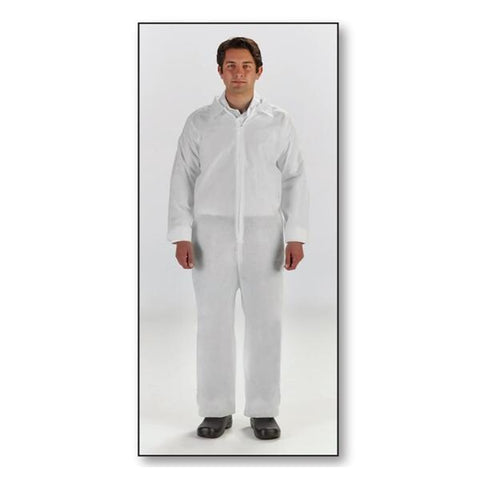 Graham Medical Coverall Custom Large White 25/Ca - 79748