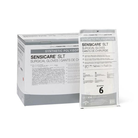 Medline Industries Inc Gloves Surgical SensiCare SLT Powder-Free Polyisoprene LF 6 Strl Cream 50/Bx, 4 BX/CA - MSG1560