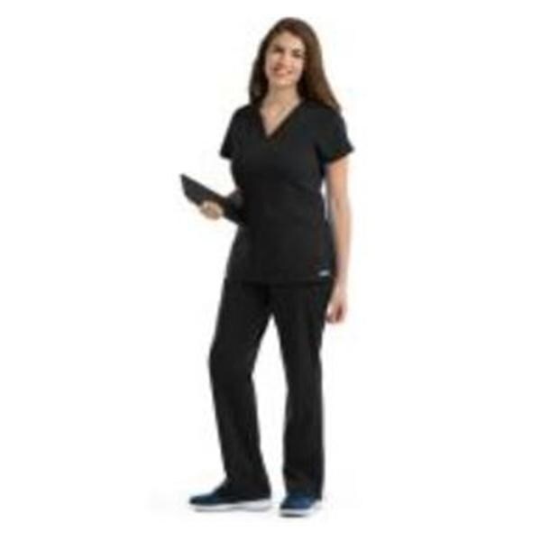 Grey's Anatomy (TM) Scrub Top Greys Anatomy™ Womens 2X Large Black Each - 41452X-012XL