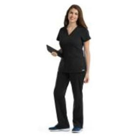 Grey's Anatomy (TM) Scrub Top Greys Anatomy™ 41452 Womens 3X Large Black Each - 41452X-013XL