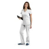Grey's Anatomy (TM) Scrub Top Greys Anatomy™ 41452 Womens 2X Large White Each - 41452X-102XL