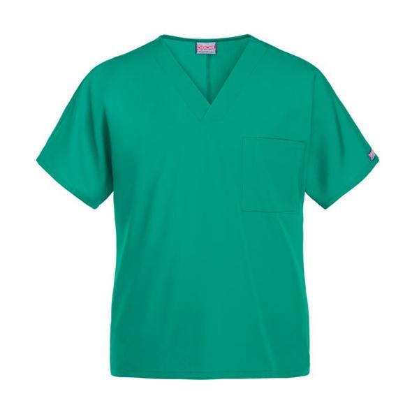 Cherokee Workwear Scrub Top Unisex 2X Large Surgical Green Each - 4777-SGRW-2X