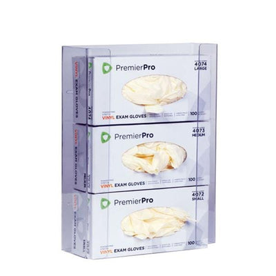 S2S Global Holder Glove Box PremierPro PETG Plastic Clear 10/Ca - 4701