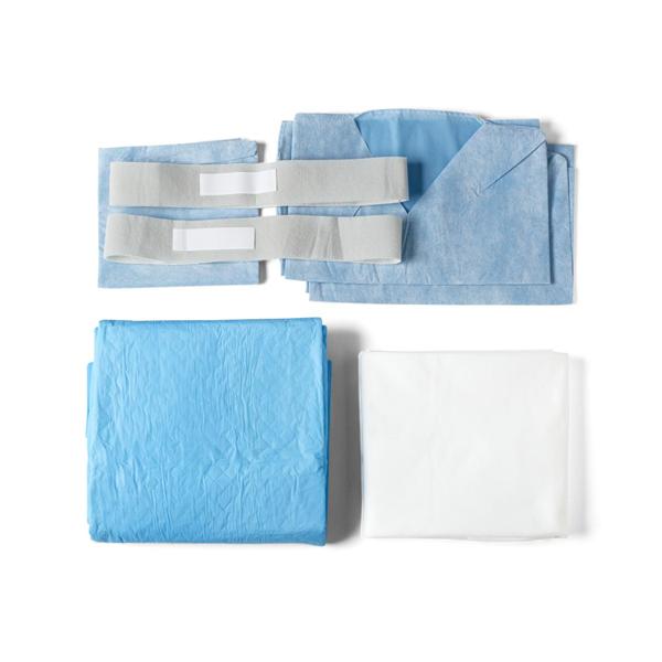 Medline Industries Inc Linen Pack Exam Table QuickSuite Non Sterile 40 in x 60 in Blue 30/Ca - DYKQSL4C