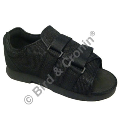 Bird & Cronin Shoe Post-Op Black Men 10.5-12 Size Large Each - 8143274