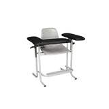 Dukal Corporation Upholstered Chair Tech-Med Black/Gray 300lb Capacity Plastic Seat 1/Ca - 4385F-BLK